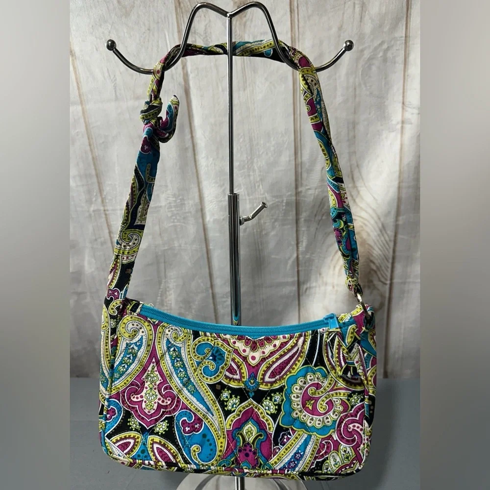 Vera Bradley Daphne Silk Baguette Shoulder Bag